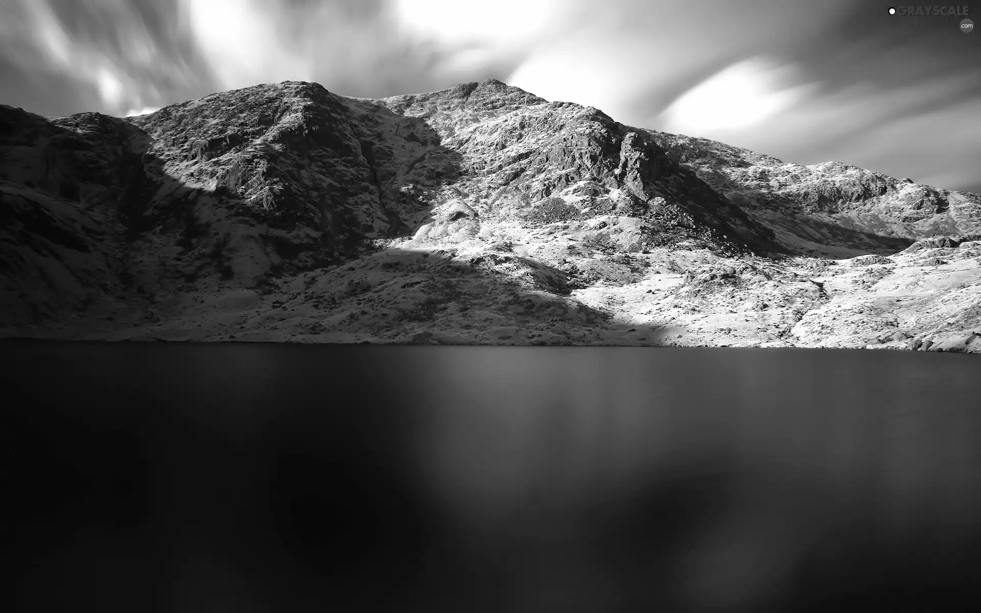 landscape, clouds, water, Mountains