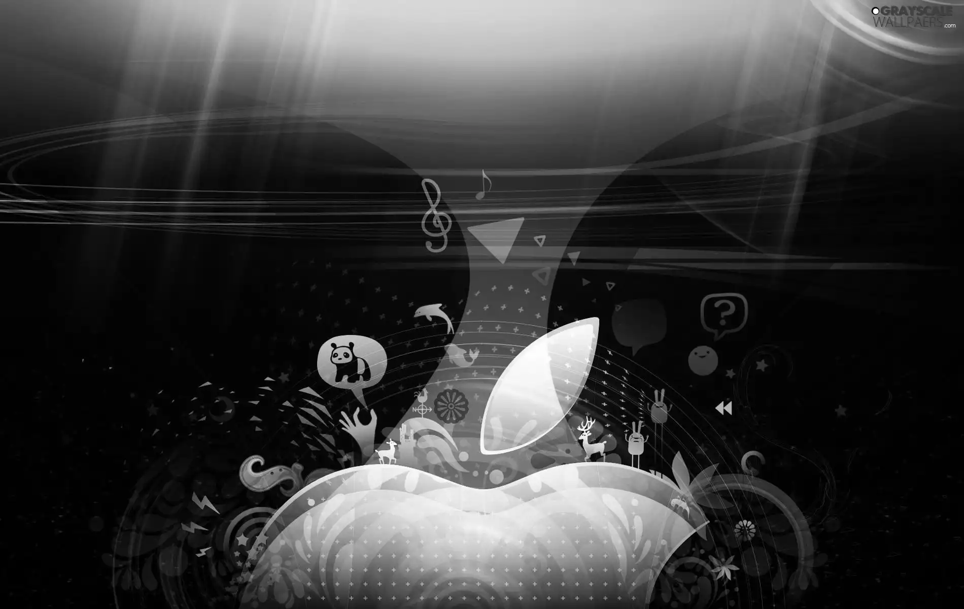 water, Apple, under