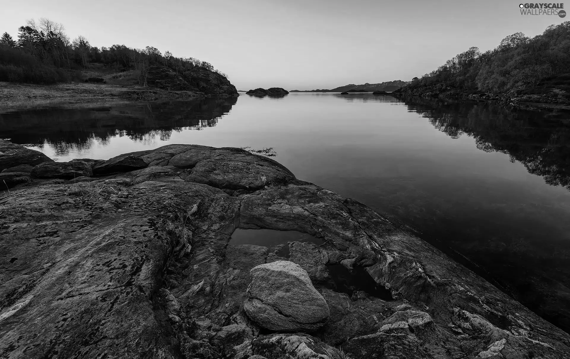 west, rocks, water, sun