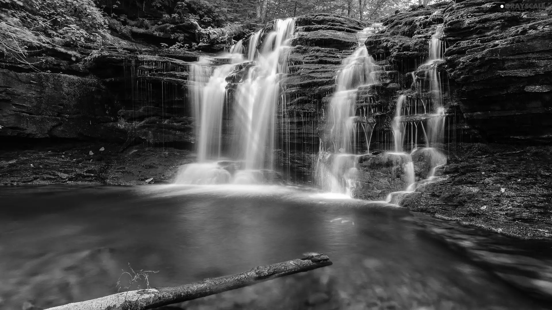 Landscapes, waterfall