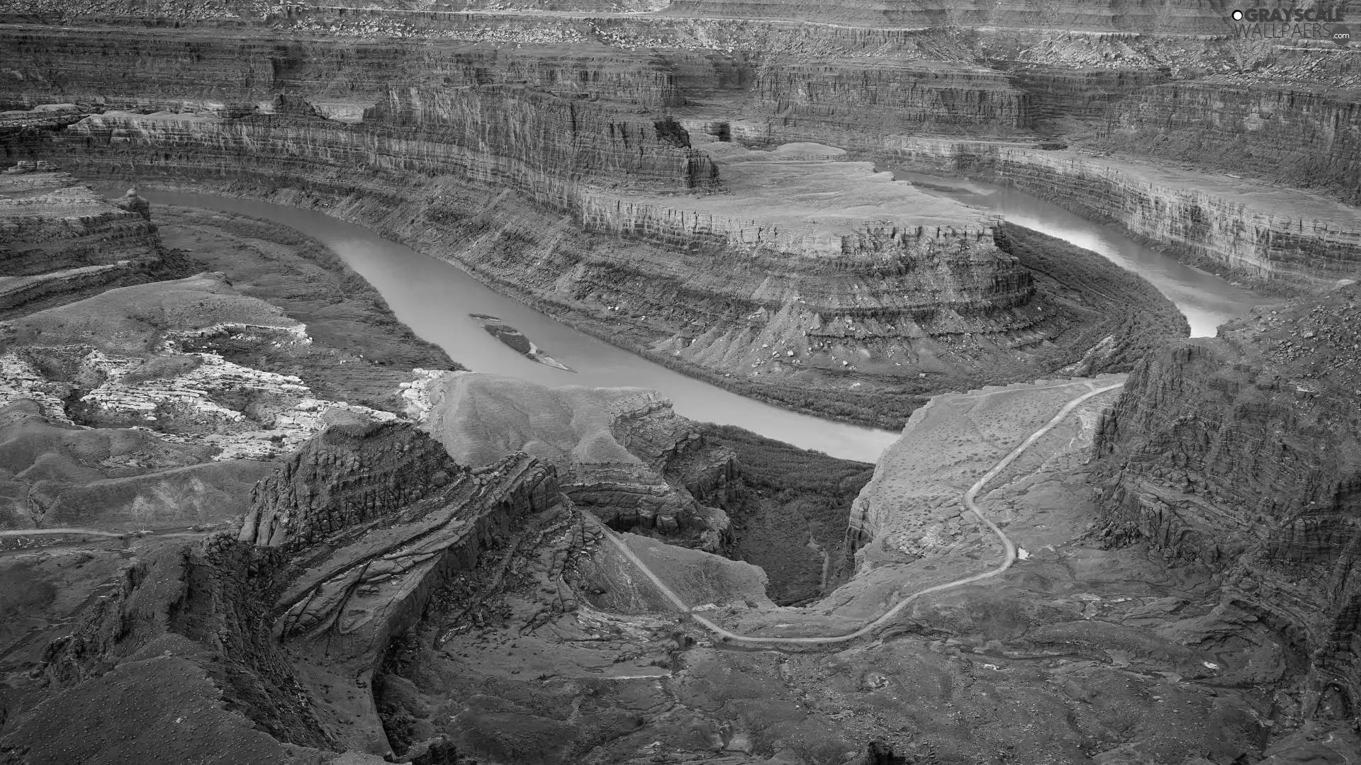 Way, canyons, River