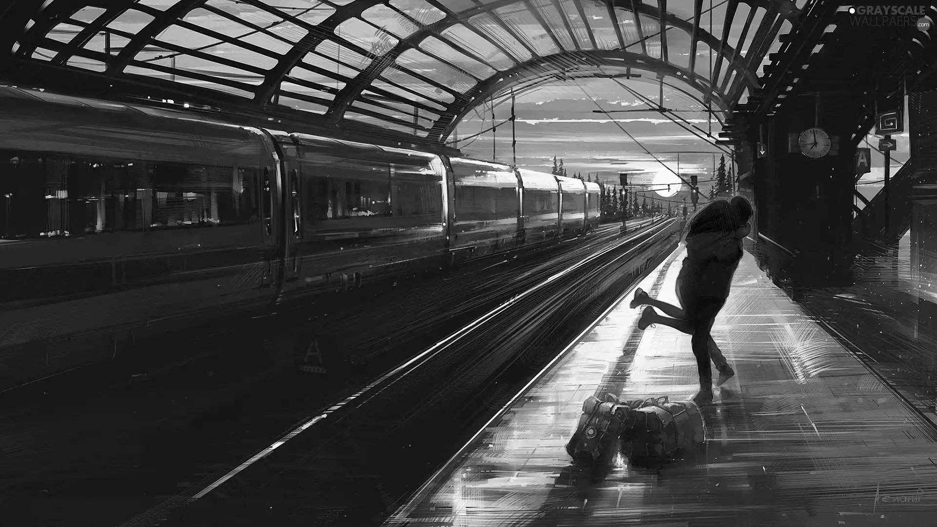 platform, graphics, welcome, Steam, Train, station