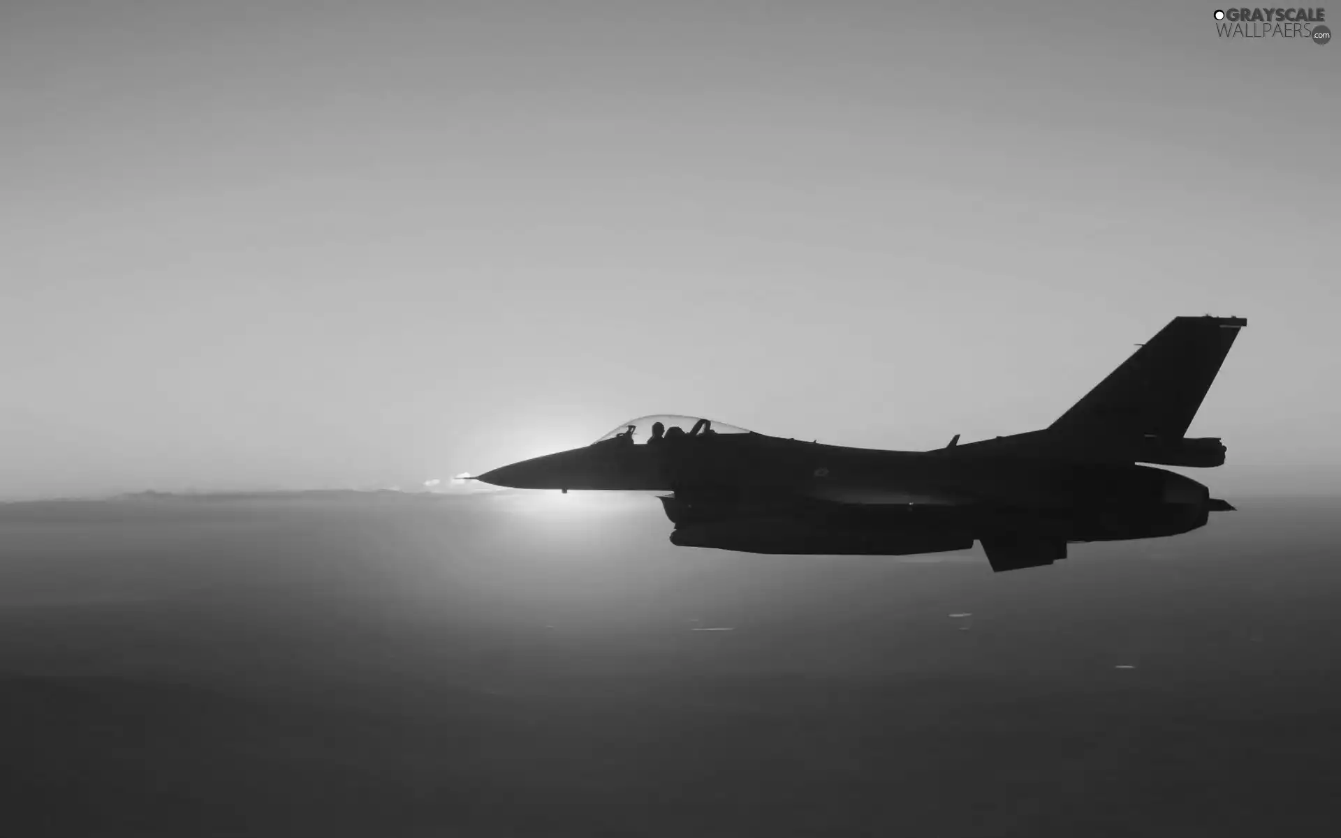 sun, F16 Fighting Falcon, west