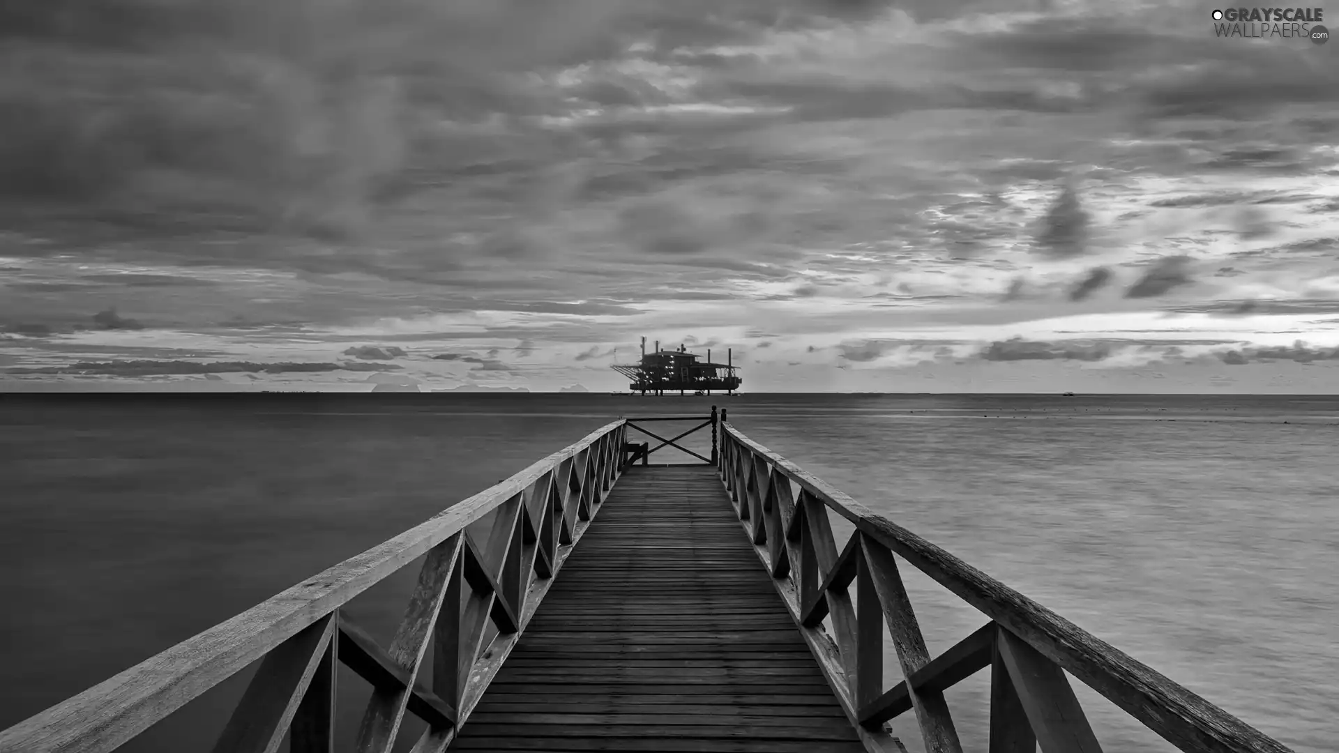 sea, sun, Platform, west