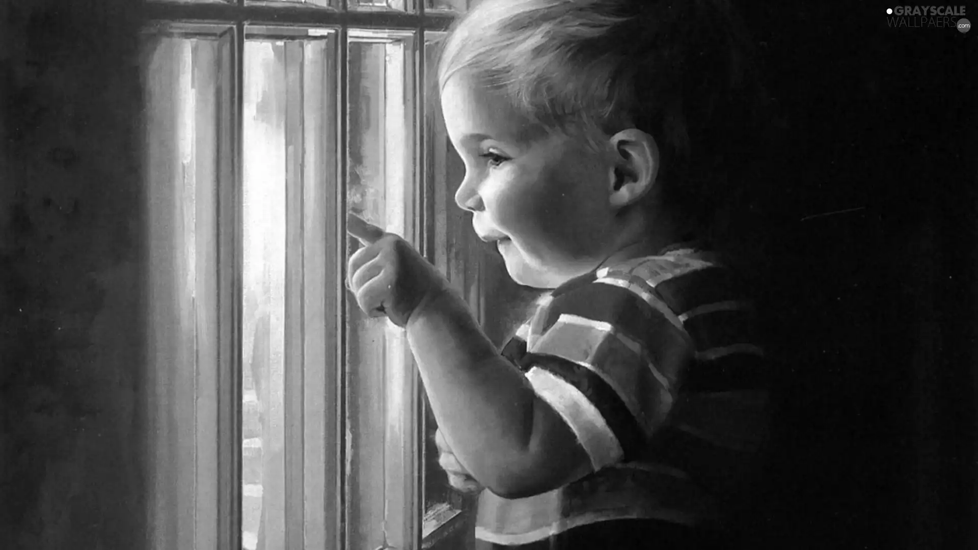 boy, Window