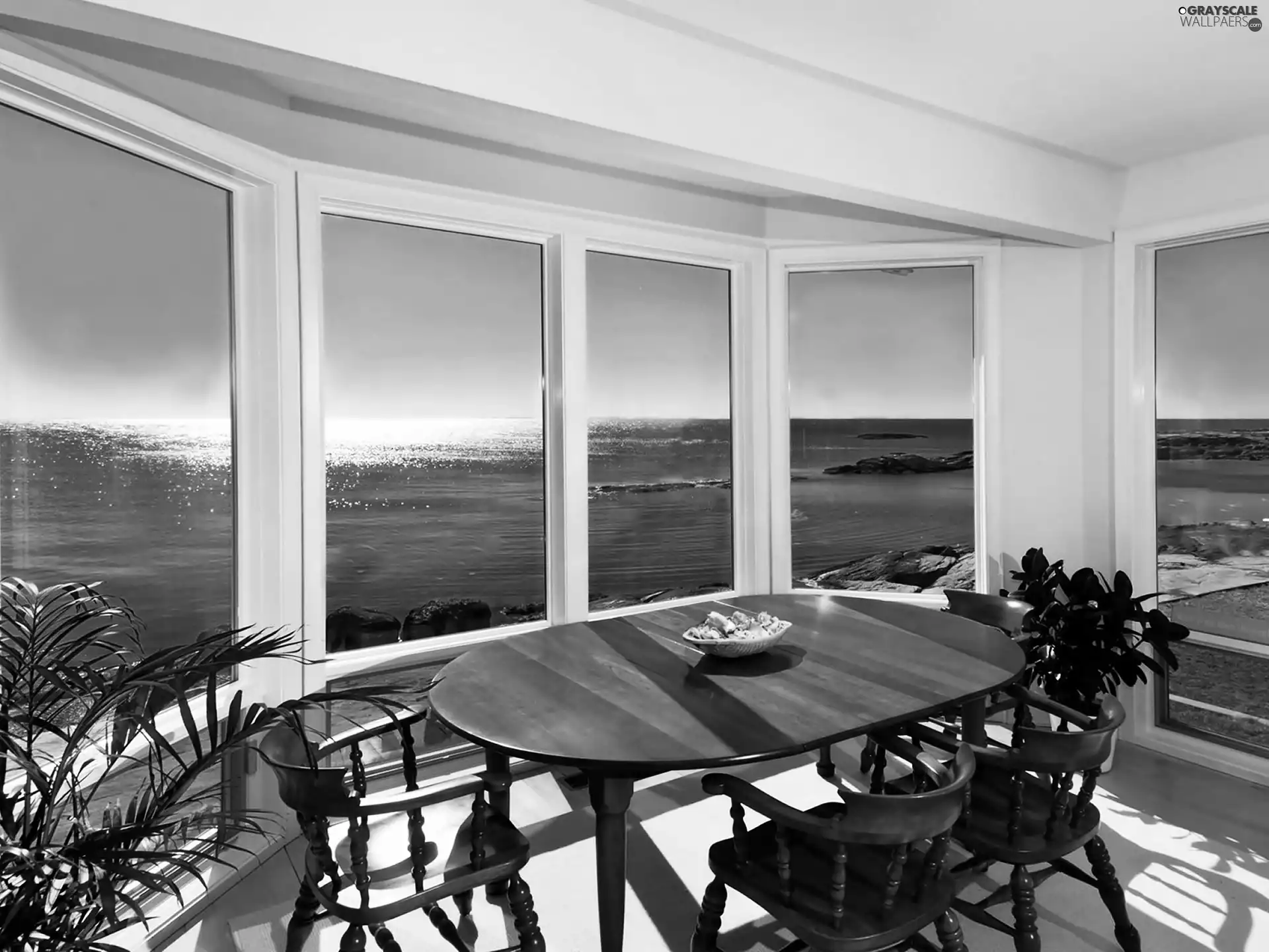 Panoramic, dining room, Window