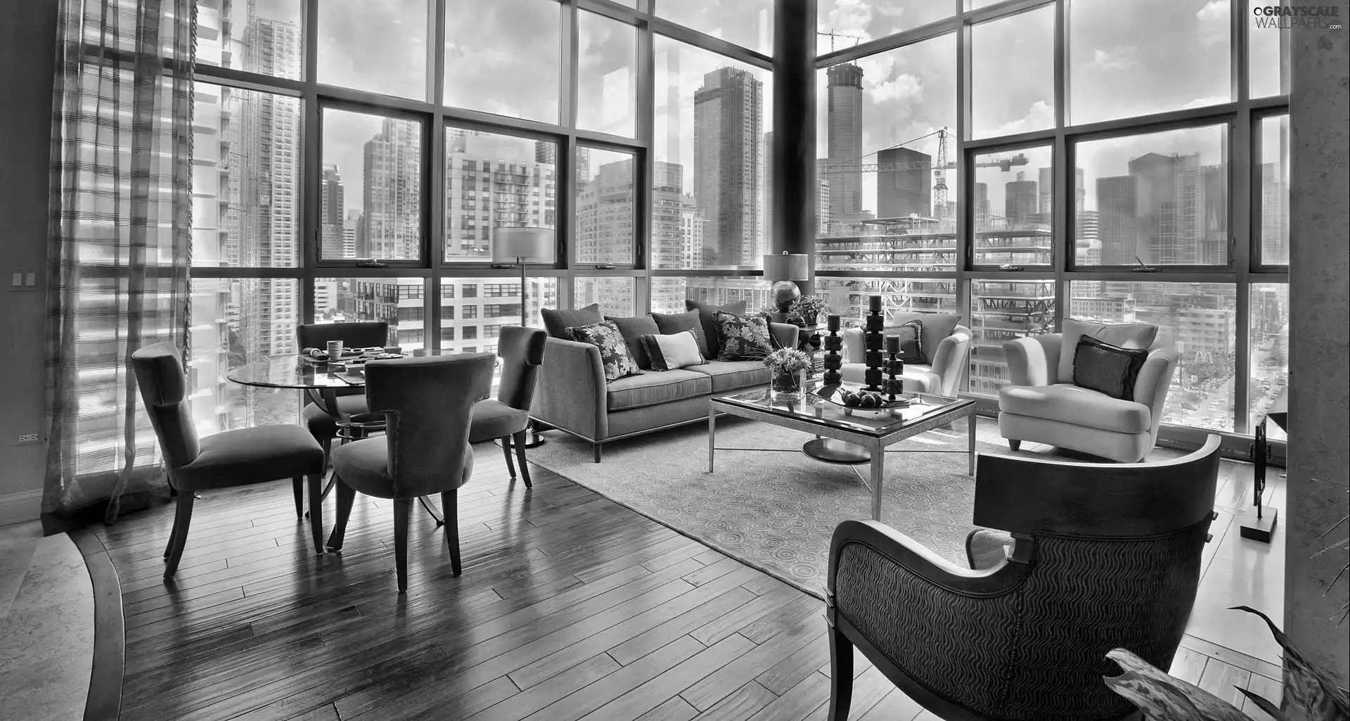 Window, skyscrapers, Room, daily, house