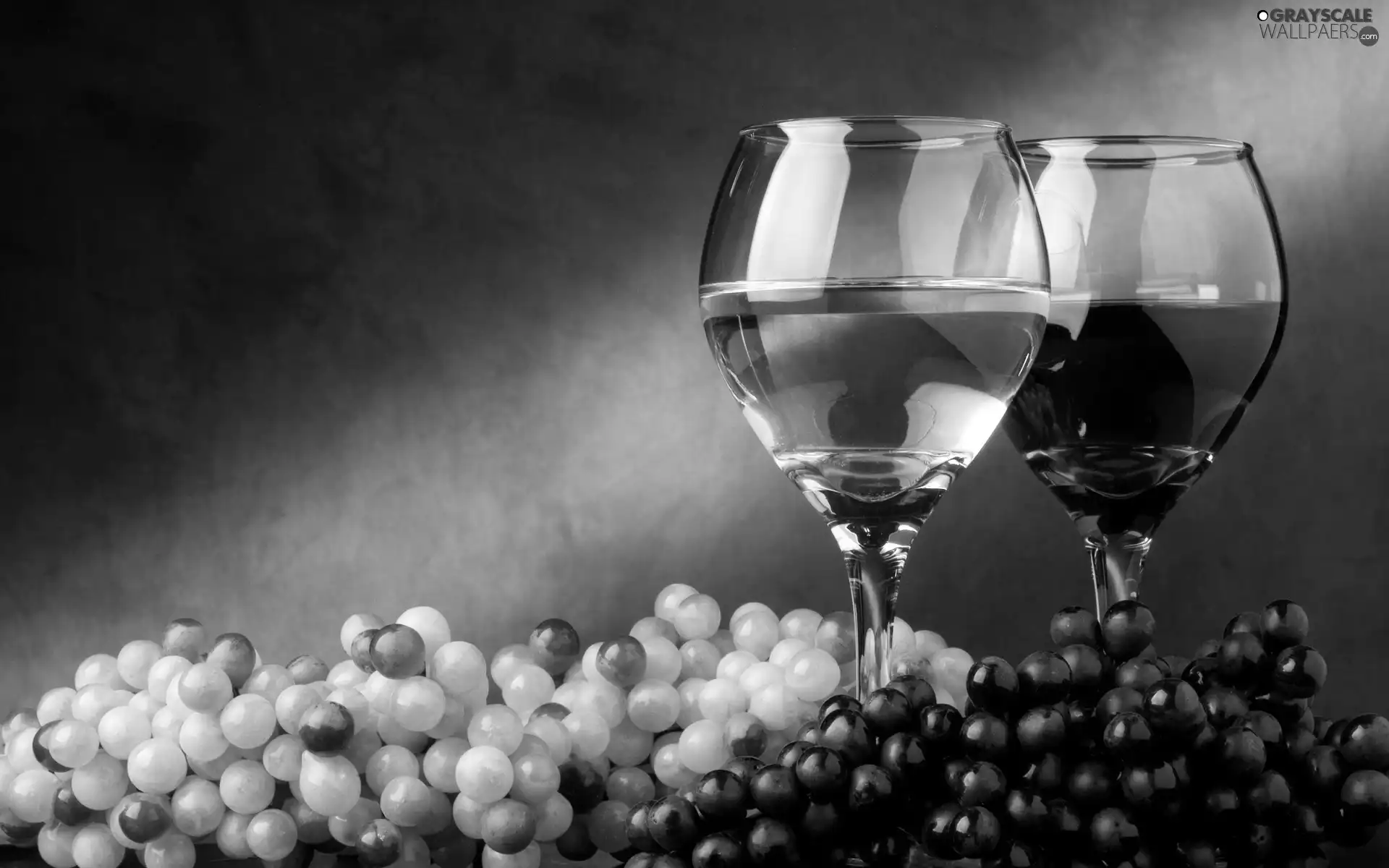 Wine, Grapes, glasses