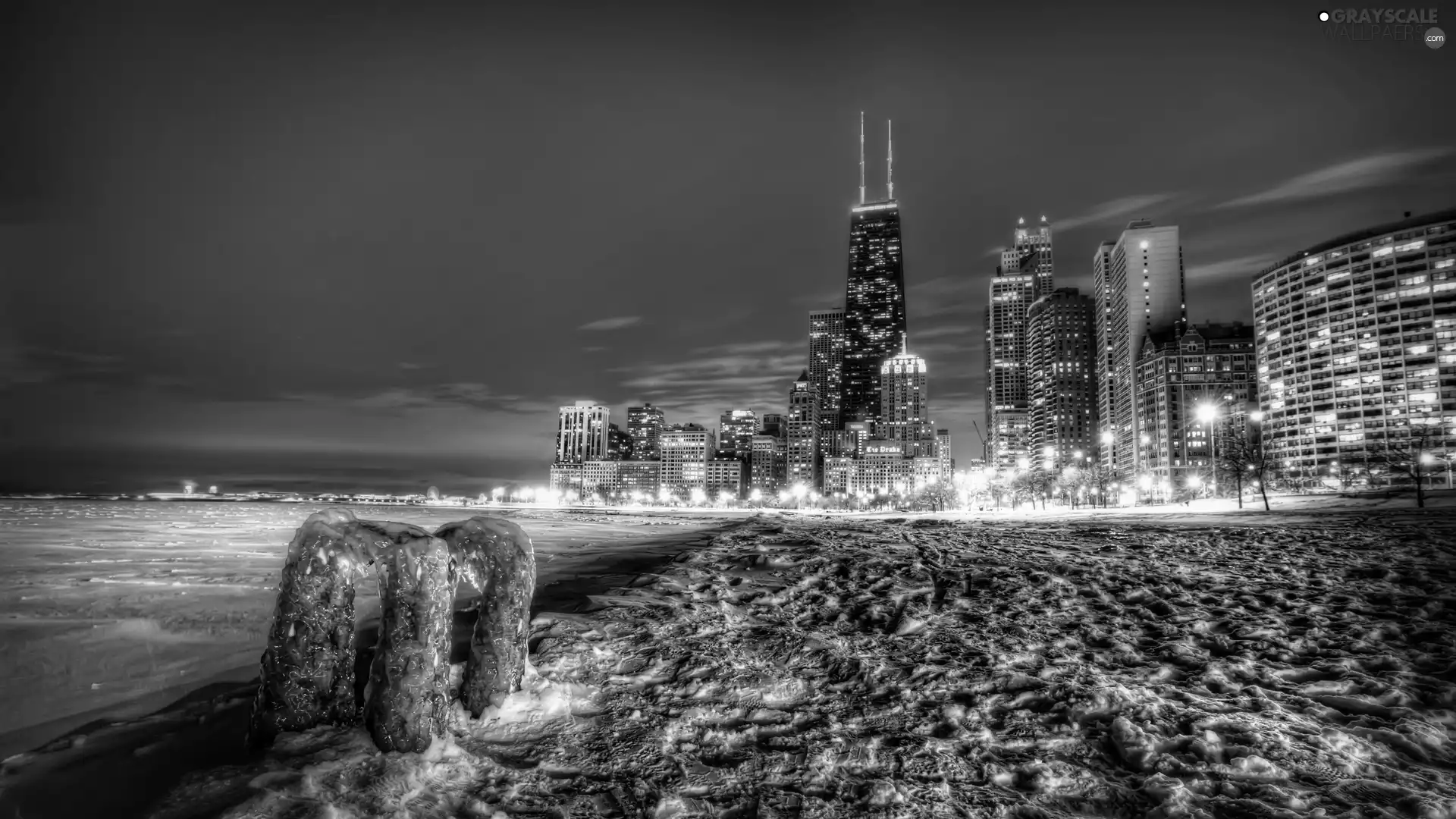winter, Chicago, snow