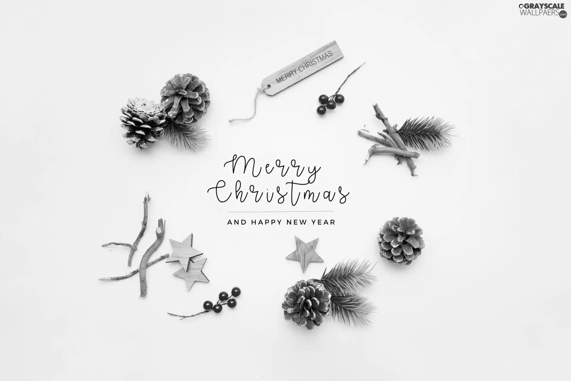 Wishes, Christmas, cloth, New Year, White, graphics, composition, decor