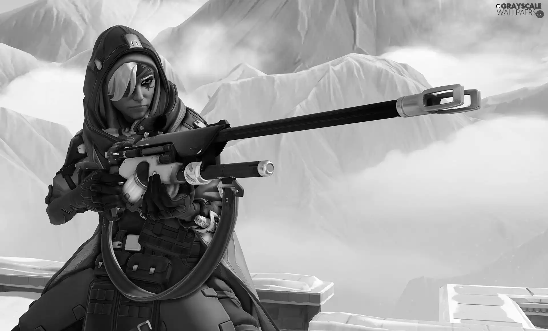 Women, Ana, Overwatch, brave, game