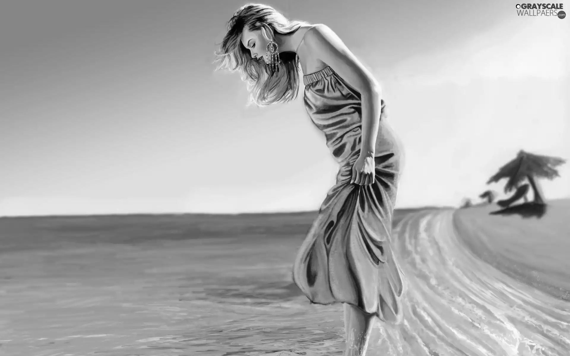 Women, sea, Beaches