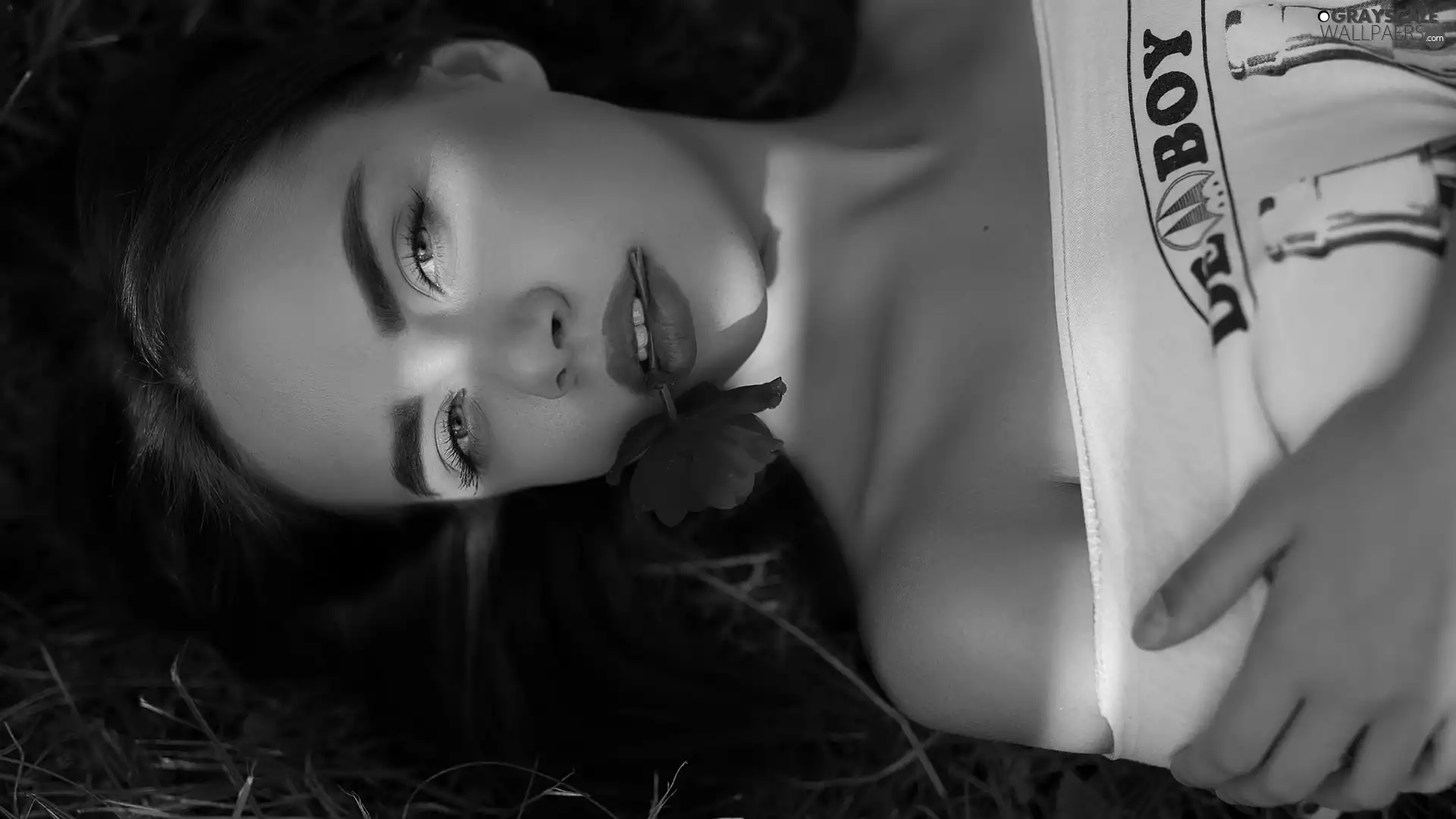 Colourfull Flowers, laying, Women