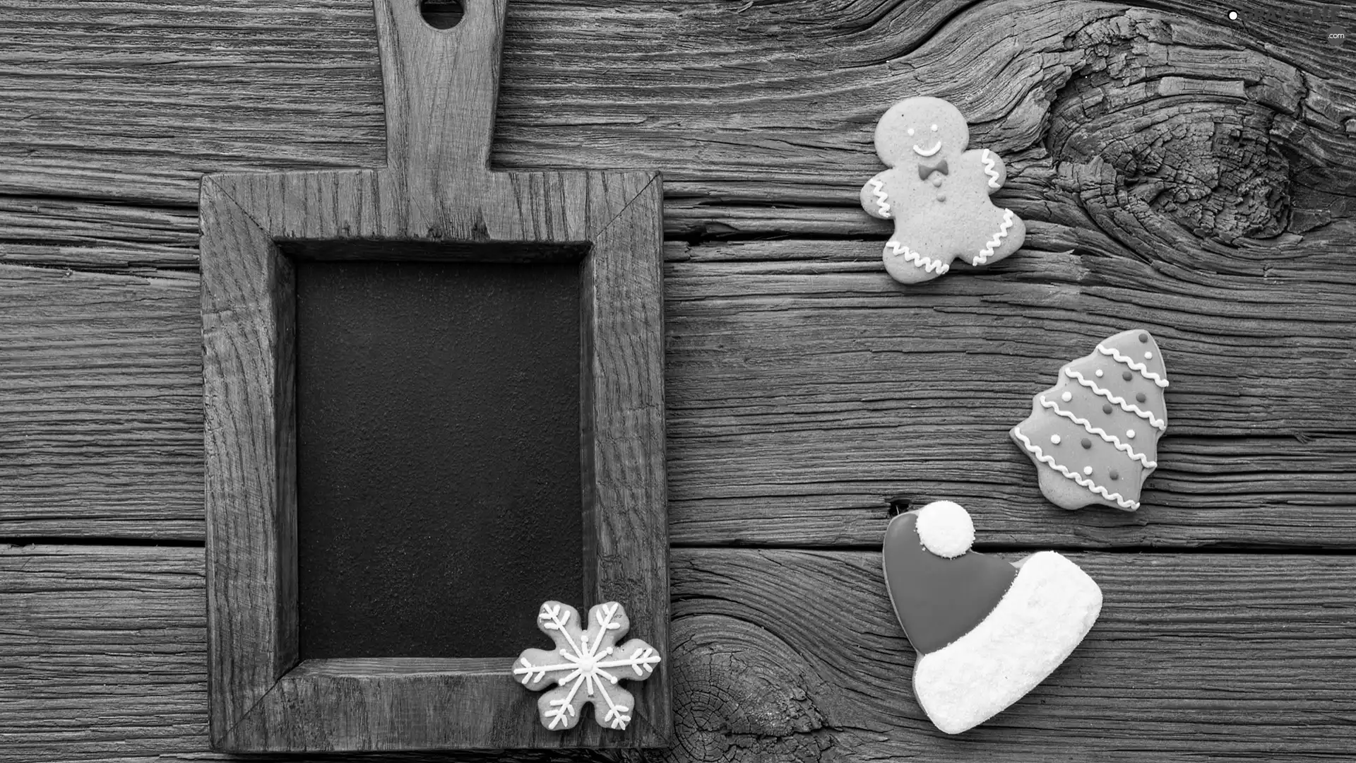 ginger, Cookies, table, Wood, glace, Christmas