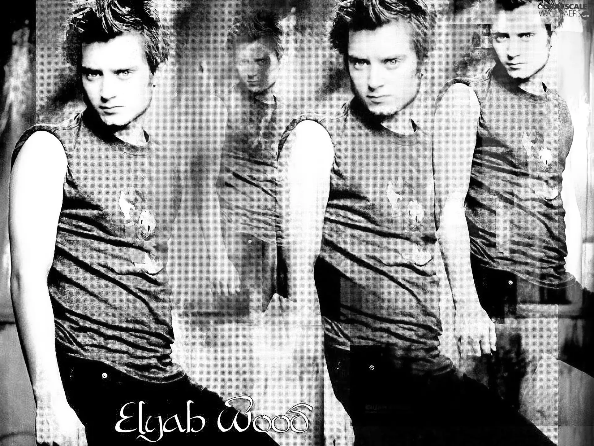 black pants, Elijah Wood, Light hair
