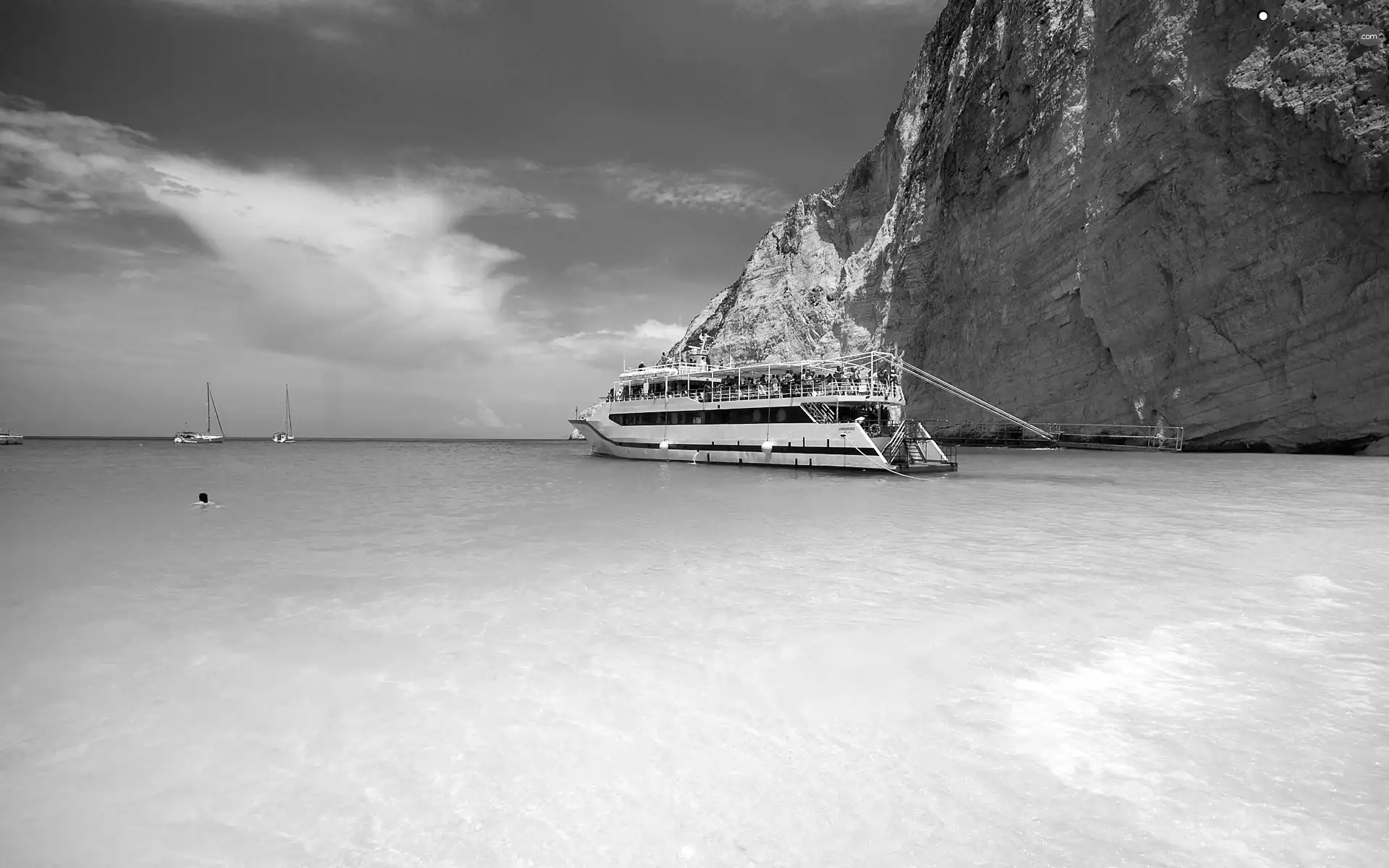 Greece, Ship, Yachts, wreck Bay