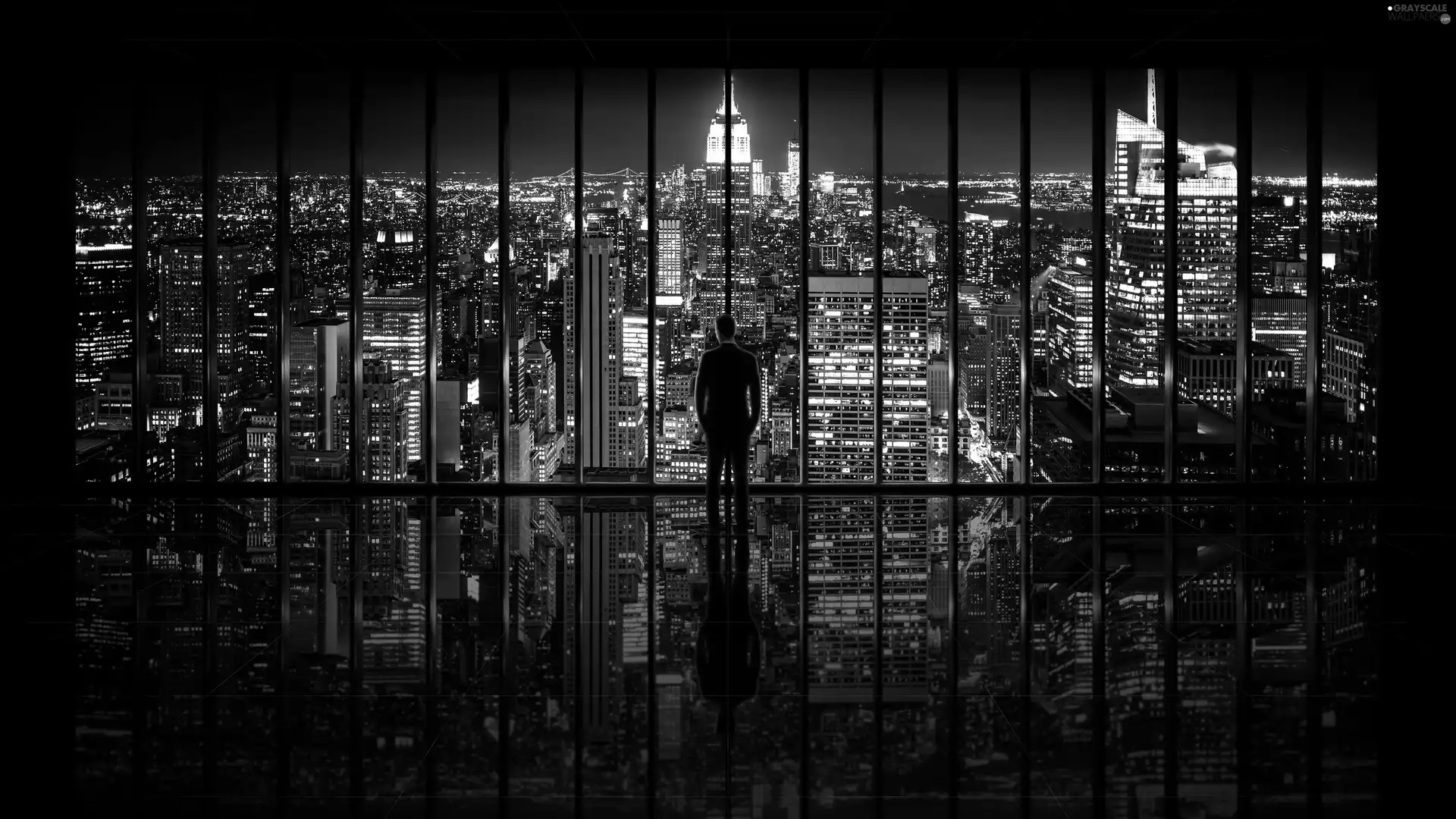 The United States, Night, 2D Graphics, New York